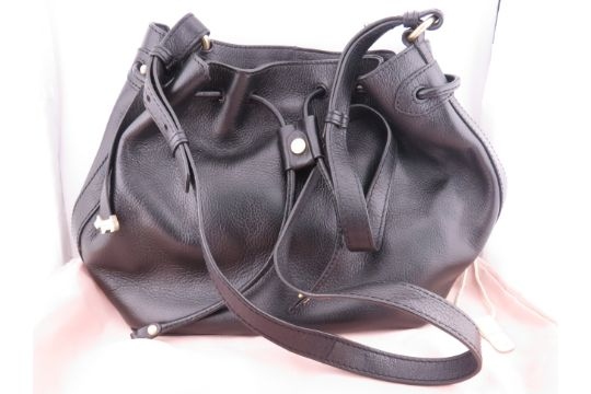 Radley black drawstring handbag